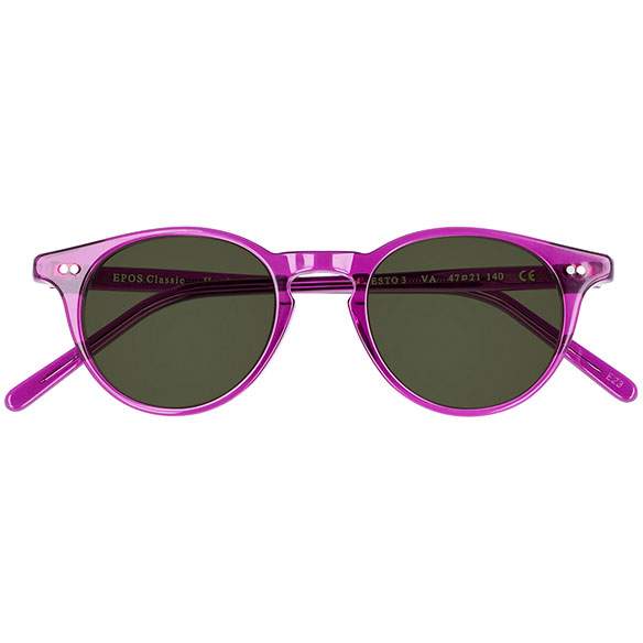 Epos Efesto 3 VA viola traslucido con lenti verdi